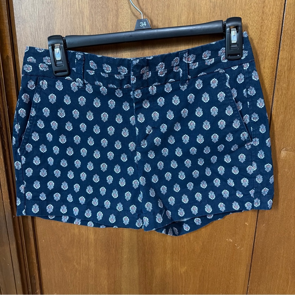 GAP Navy Paisley-Print Women’s Jean Shorts